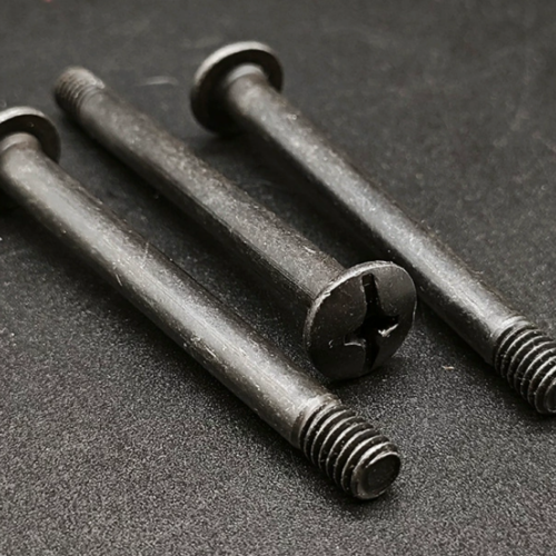 Large Flat Reduced Shank Phillips Black Finish - Standard Fasteners - chinesboltmanufacture.com