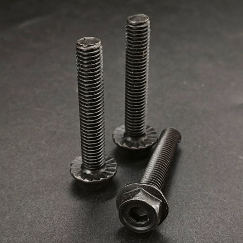 Inner_Outer_Hexagon_Knurled_Black_Finish - Standard Fasteners - chinesboltmanufacture.com