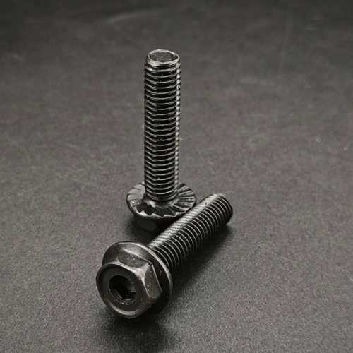 Inner_Outer_Hexagon_Knurled_Black_Finish - Standard Fasteners - chinesboltmanufacture.com
