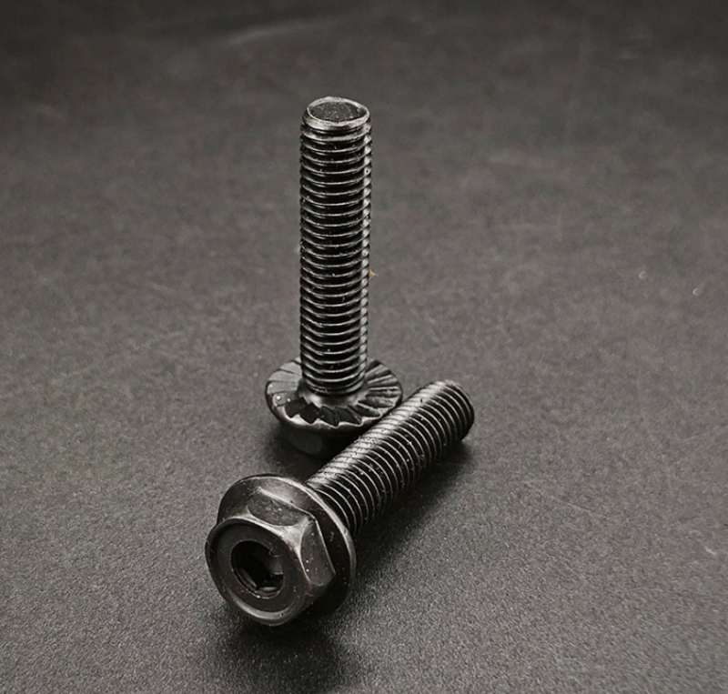 Inner_Outer_Hexagon_Knurled_Black_Finish - Standard Fasteners - chinesboltmanufacture.com