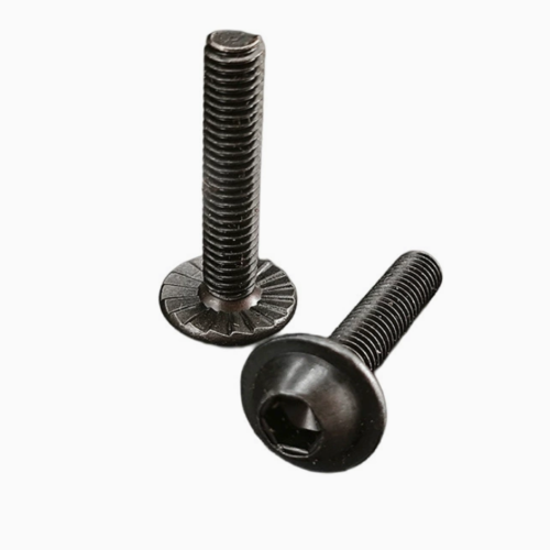 Half Round Hexagon Socket Integrated Washer Black Finish - Standard Fasteners - chinesboltmanufacture.com