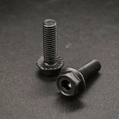 Inner_Outer_Hexagon_Knurled_Black_Finish - Standard Fasteners - chinesboltmanufacture.com